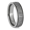Meteorite Wedding Band in Titanium
