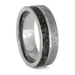 Meteorite and Dinosaur Bone Ring for Men