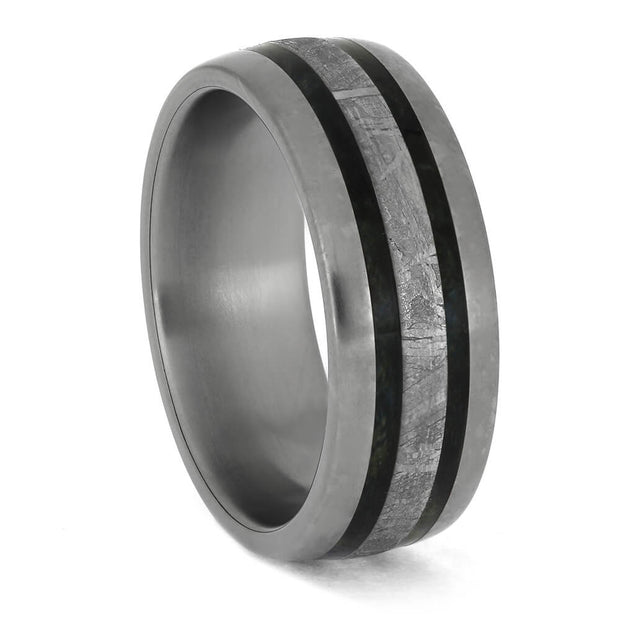 Meteorite Wedding Band in Titanium