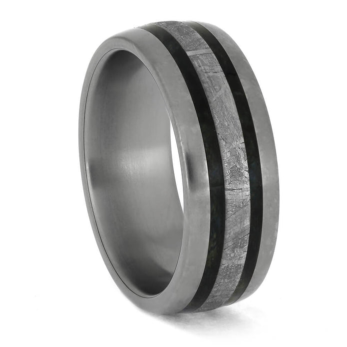 Meteorite Wedding Band in Titanium