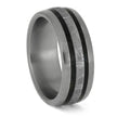 Meteorite Wedding Band in Titanium