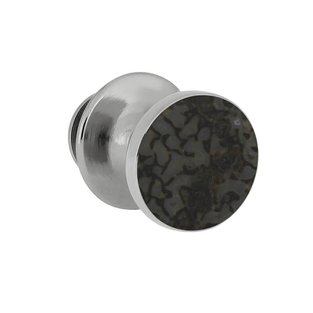 Blue Tie Tack with Dinosaur Bone