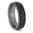 Crushed Dinosaur Bone Wedding Band