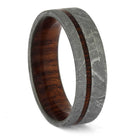 Bloodwood and Meteorite Wedding Band for Men