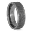 Tungsten Wedding Band with Meteorite Inlay