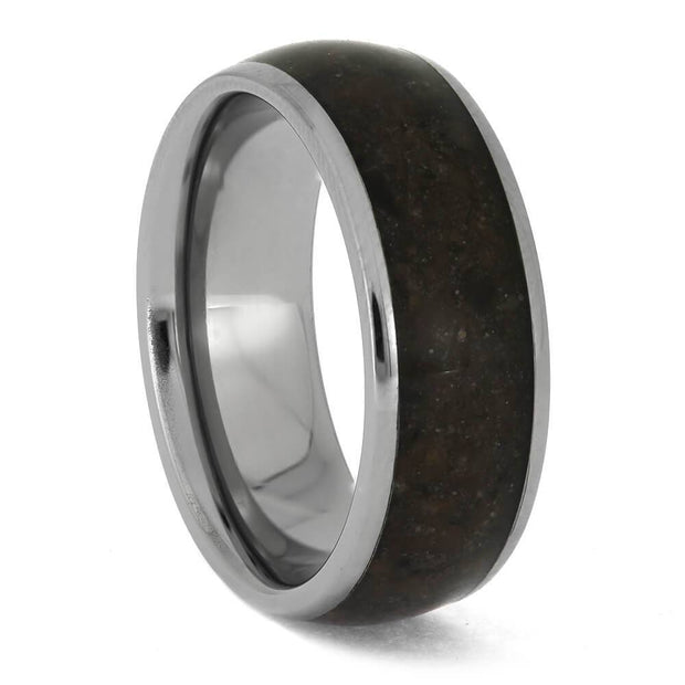 Fossilized Wood Wedding Band