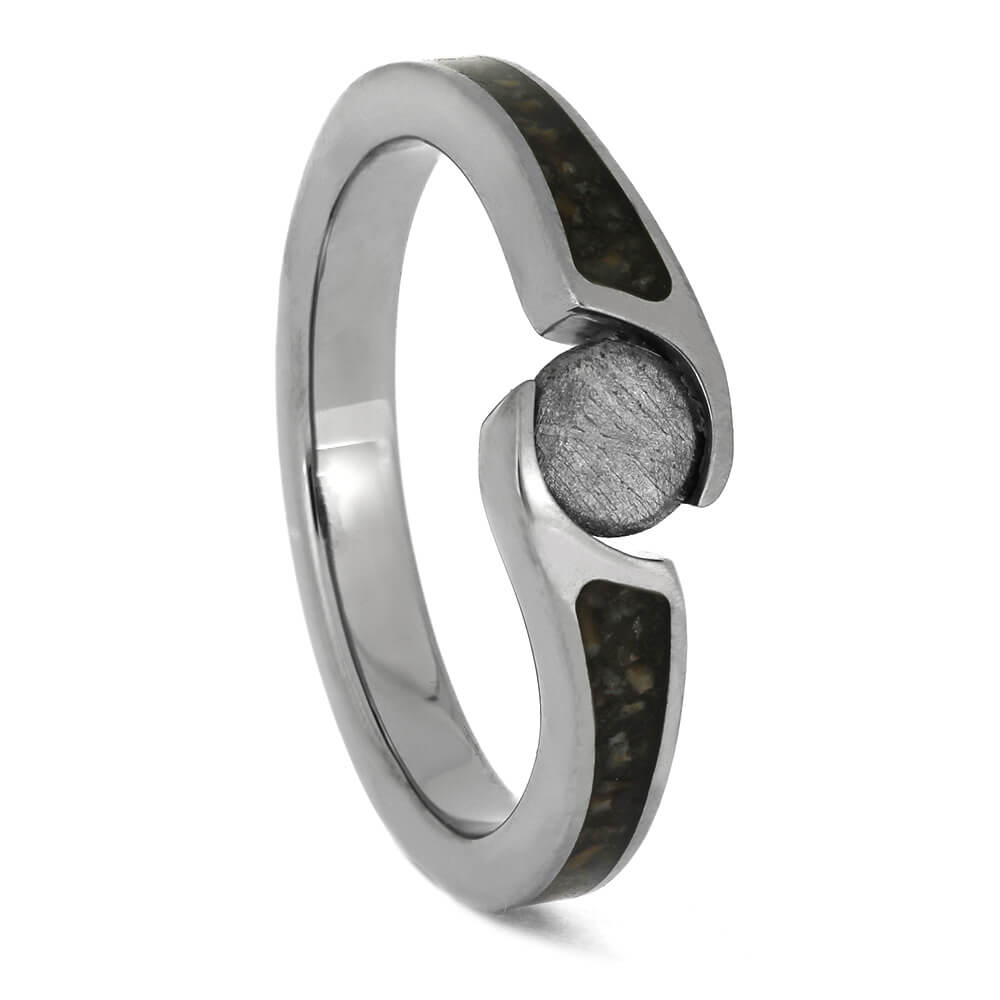 Meteorite Engagement Ring