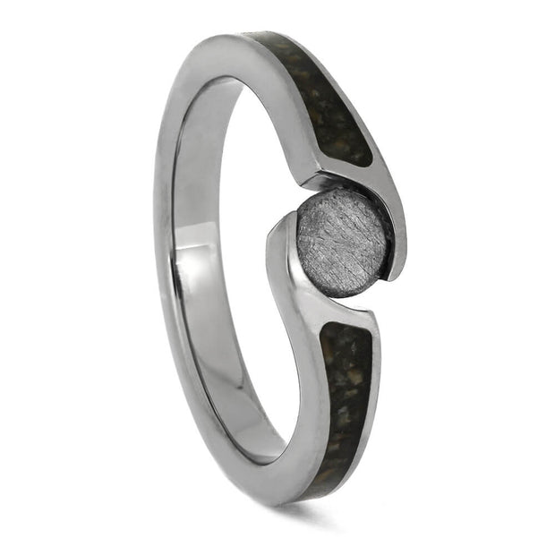 Meteorite Engagement Ring