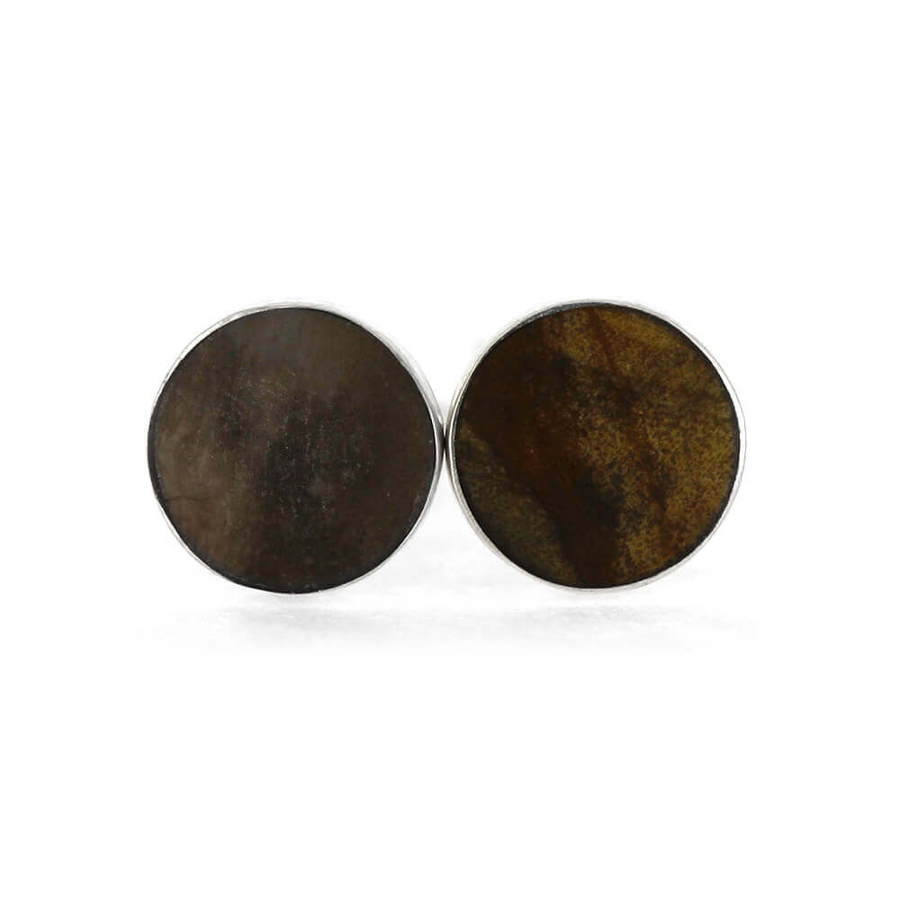 Petrified Wood Earrings 1