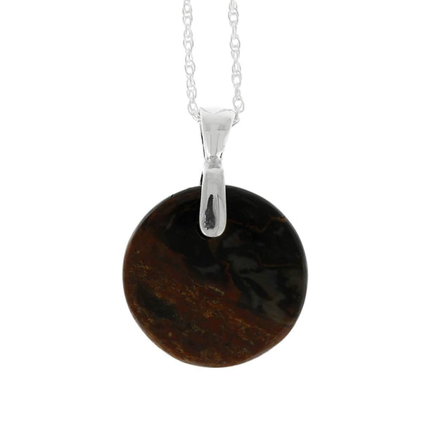 Petrified shops Wood Sterling Silver Necklace 16 inch choker