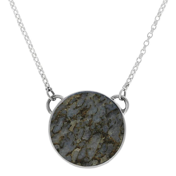 Blue Dinosaur Bone Necklace