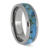 Turquoise and Titanium Wedding Band