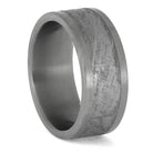 Meteorite and Titanium Wedding Band