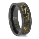 Camo Wedding Band in Black Ceramic