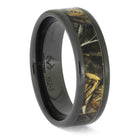 Camo Ring in Black Ceramic