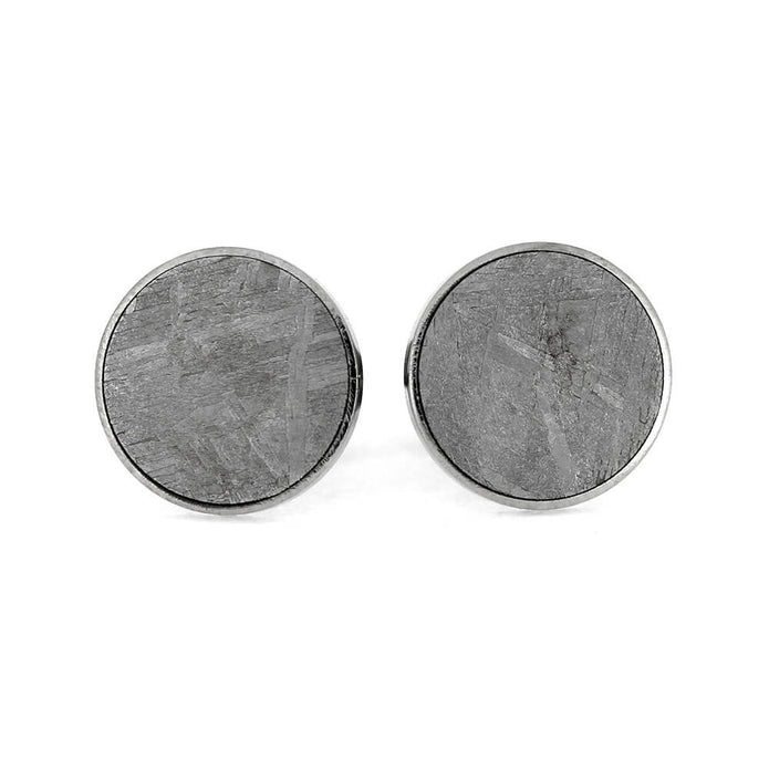 Minimalist Meteorite Stud Earrings