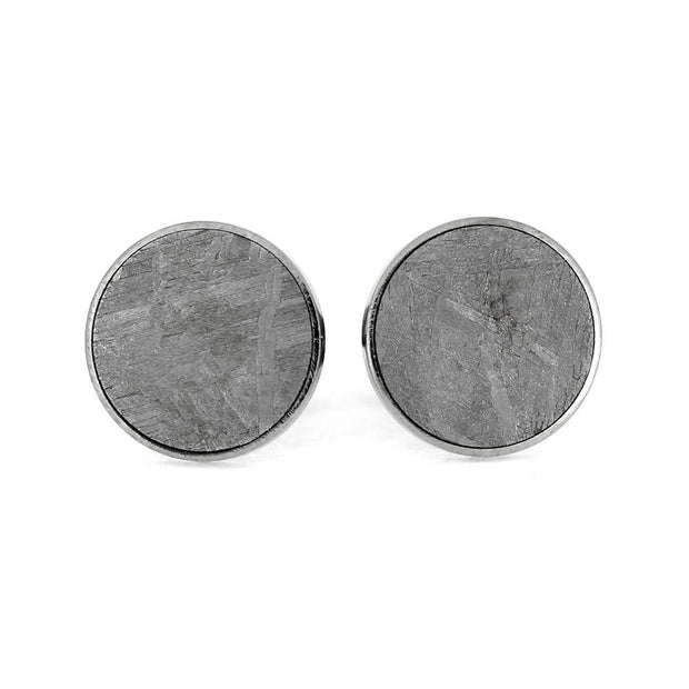 Minimalist Meteorite Stud Earrings
