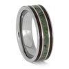 Unique Wood and Stone Wedding Band
