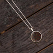 Black Opal Necklace in Silver