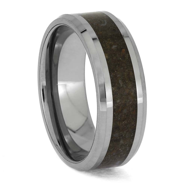 Dinosaur Bone Wedding Band in Tungsten