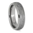 Meteorite and Titanium Ring in Size 8.25