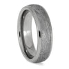 Meteorite and Titanium Ring in Size 8.25
