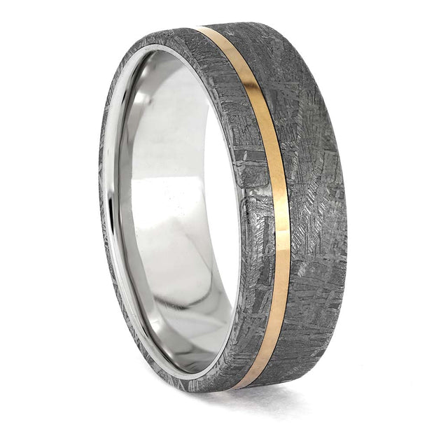 Unique Gibeon Meteorite Wedding Band