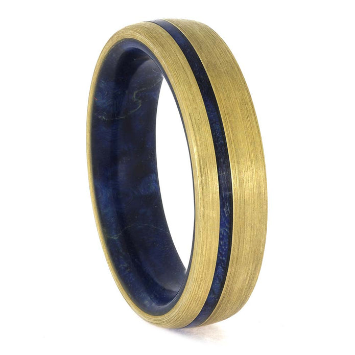 Blue and Gold Wedding Band