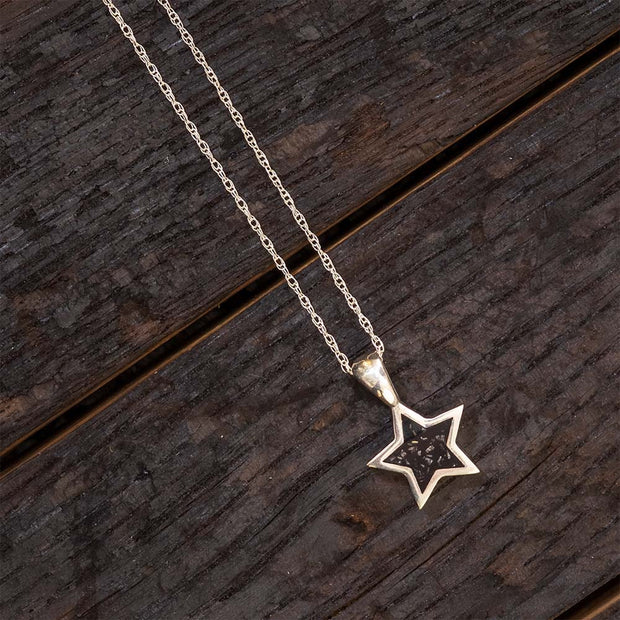 Star Pendant with Stardust Inlay