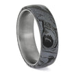 Cobaltium Mokume Wedding Band