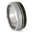 Meteorite and Fossil Ring for Men