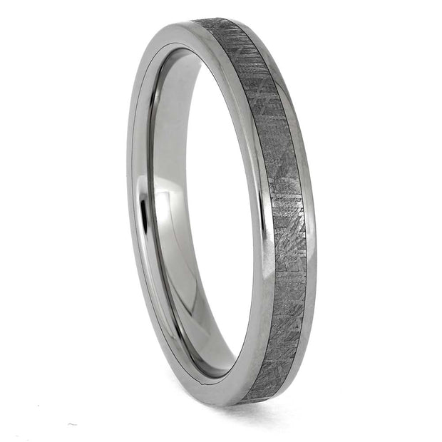 Meteorite and Titanium Wedding Band