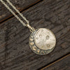 Moon Necklace with Mother of Pearl