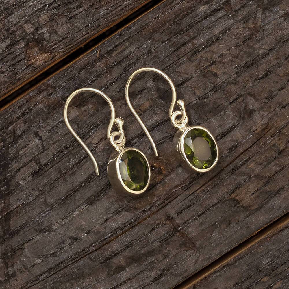 Moldavite Earrings