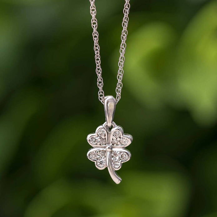 Four Leaf Clover Pendant Necklace Jewelry By Johan