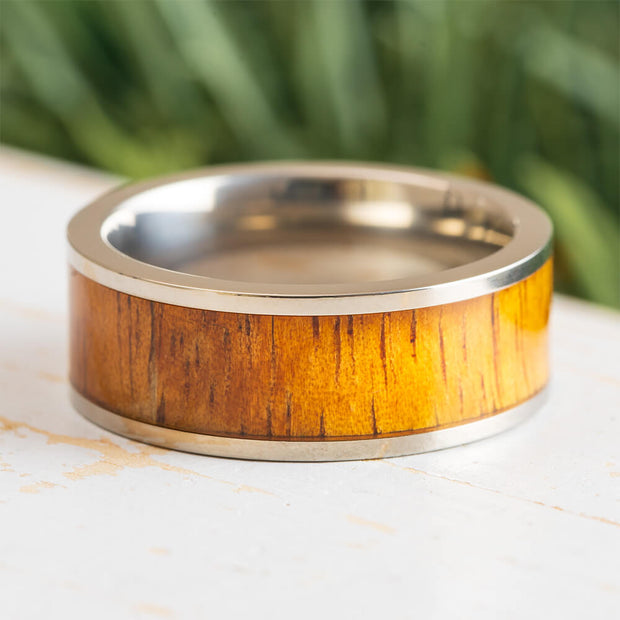 Koa Wood Wedding Band