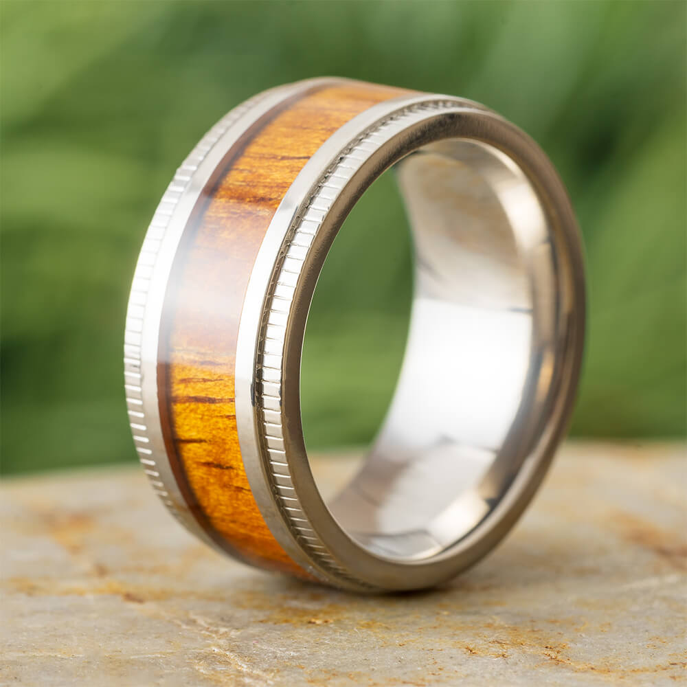 Koa Wood Wedding Band