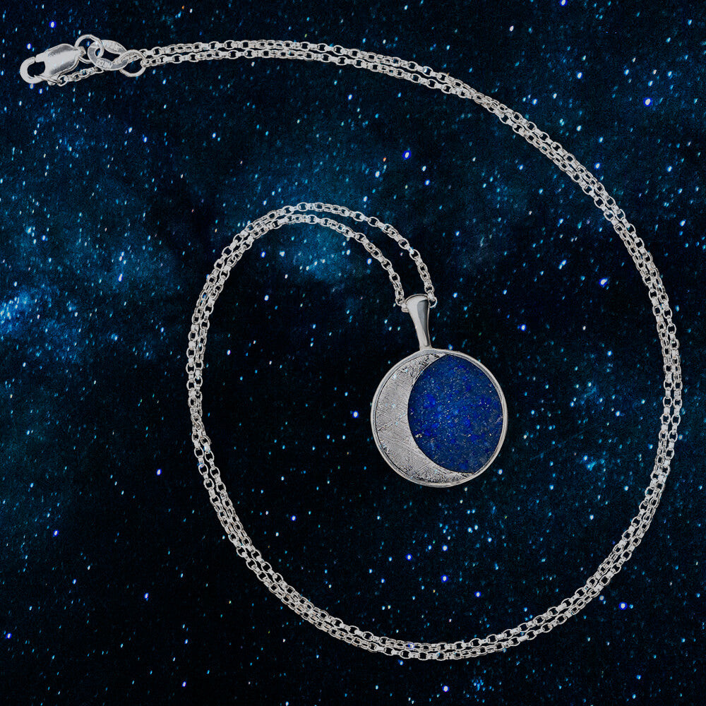 Starry Night Meteorite Pendant, Silver Necklace | Jewelry by Johan -  Jewelry by Johan