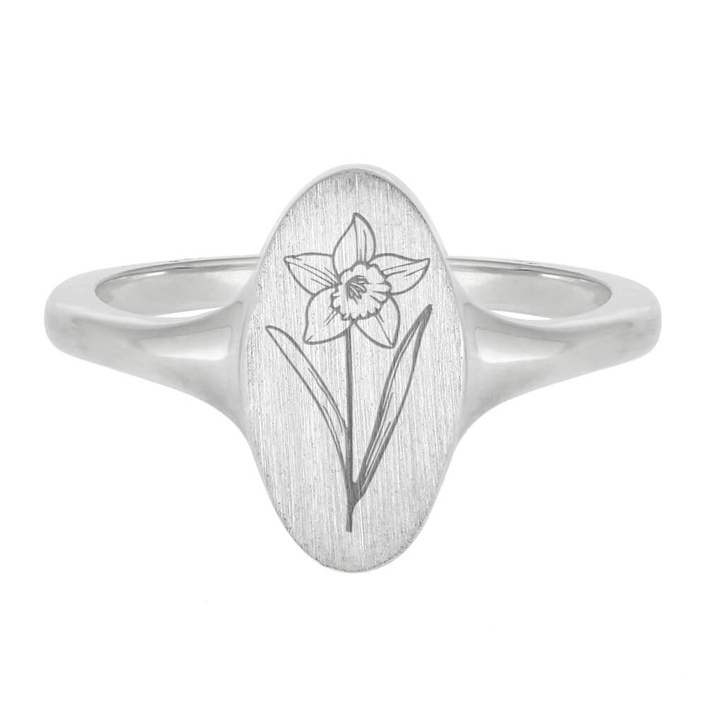 Birth Flower Engraving