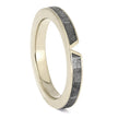 Meteorite Shadow Band in 14k White Gold