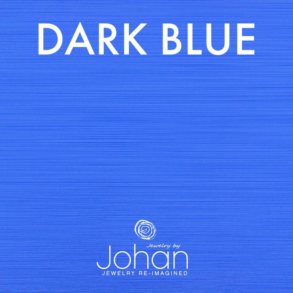 Dark blue color option for custom dog tag keychain