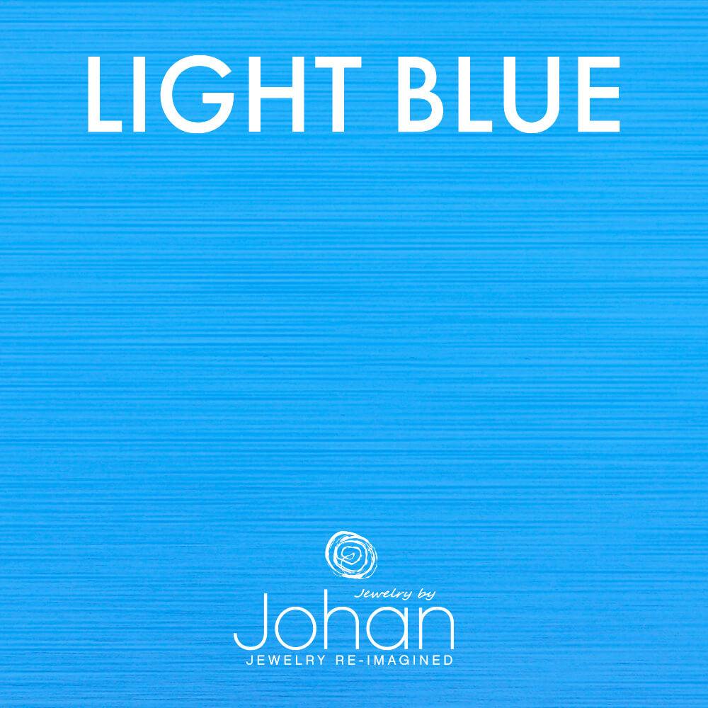 Light blue color option for custom dog tag keychain