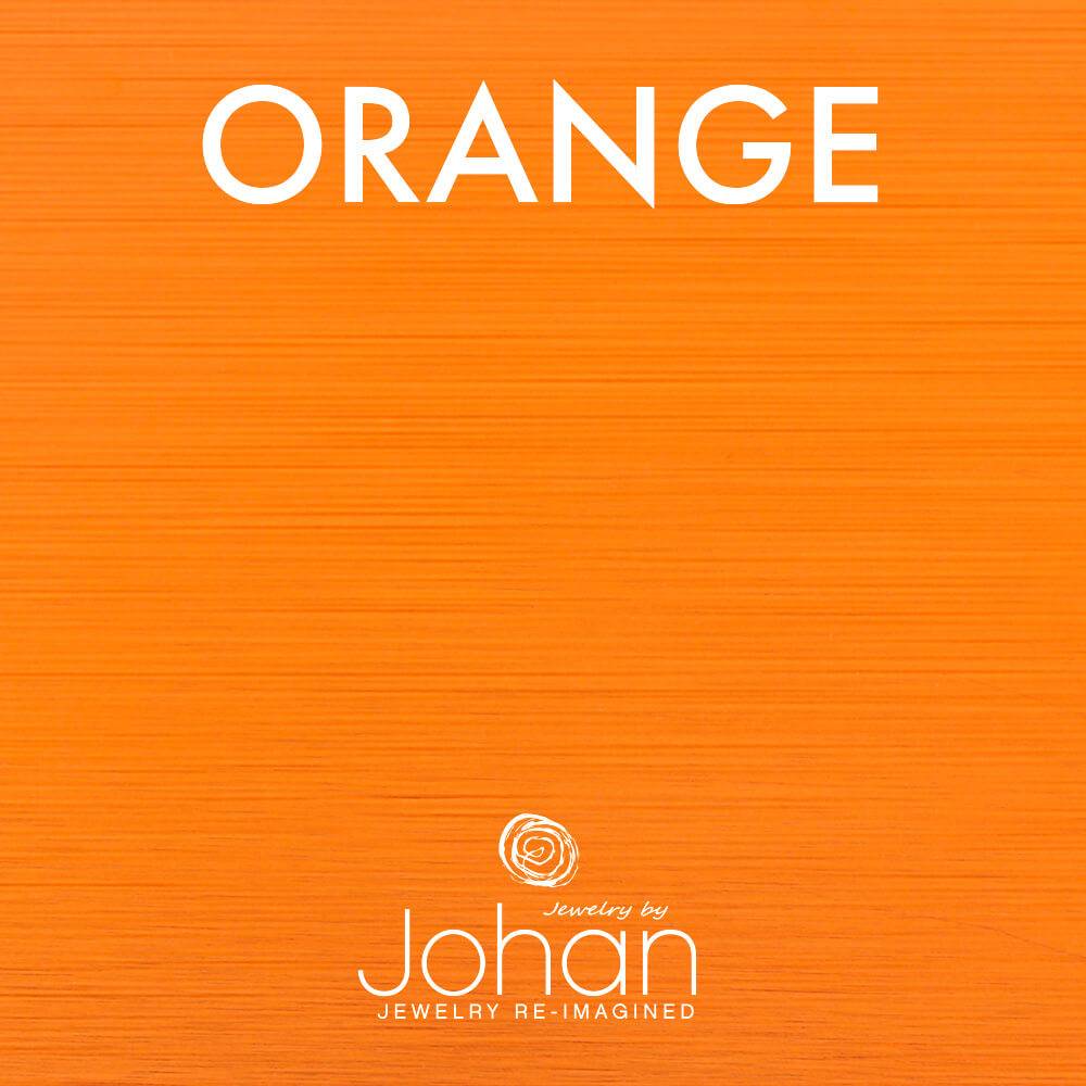 Orange color option for custom dog tag keychain