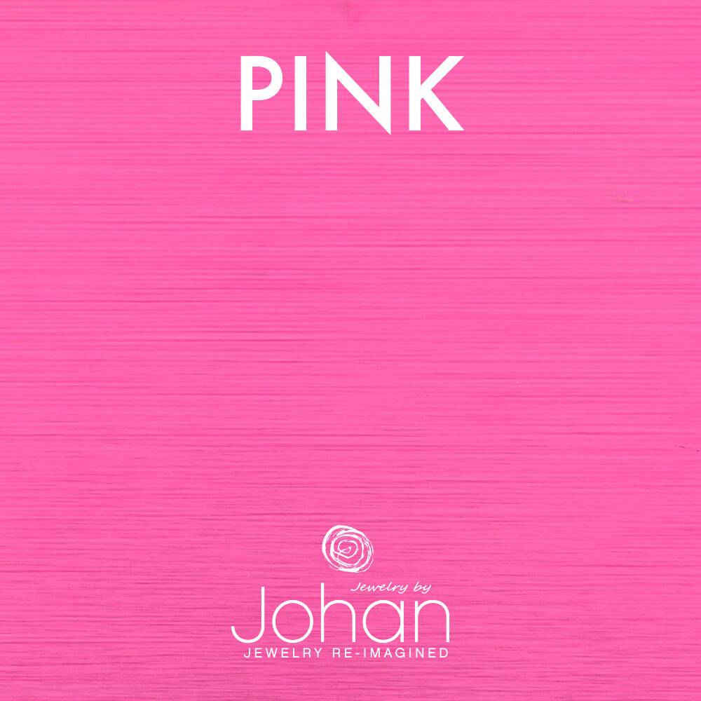 Pink color option for custom dog tag keychain