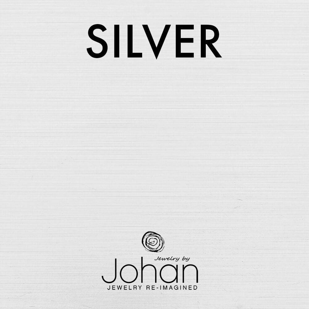 Silver color option for custom dog tag keychain