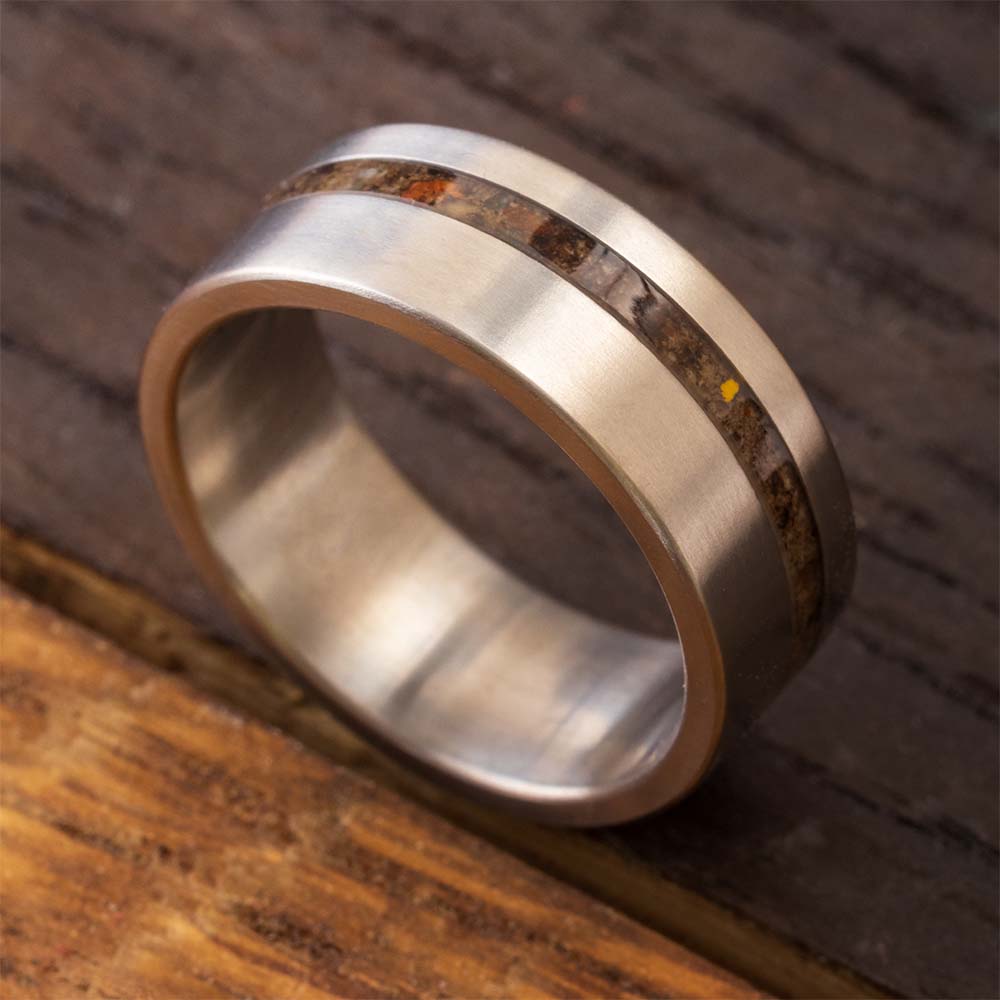 Dirt Memorial Ring in Titanium