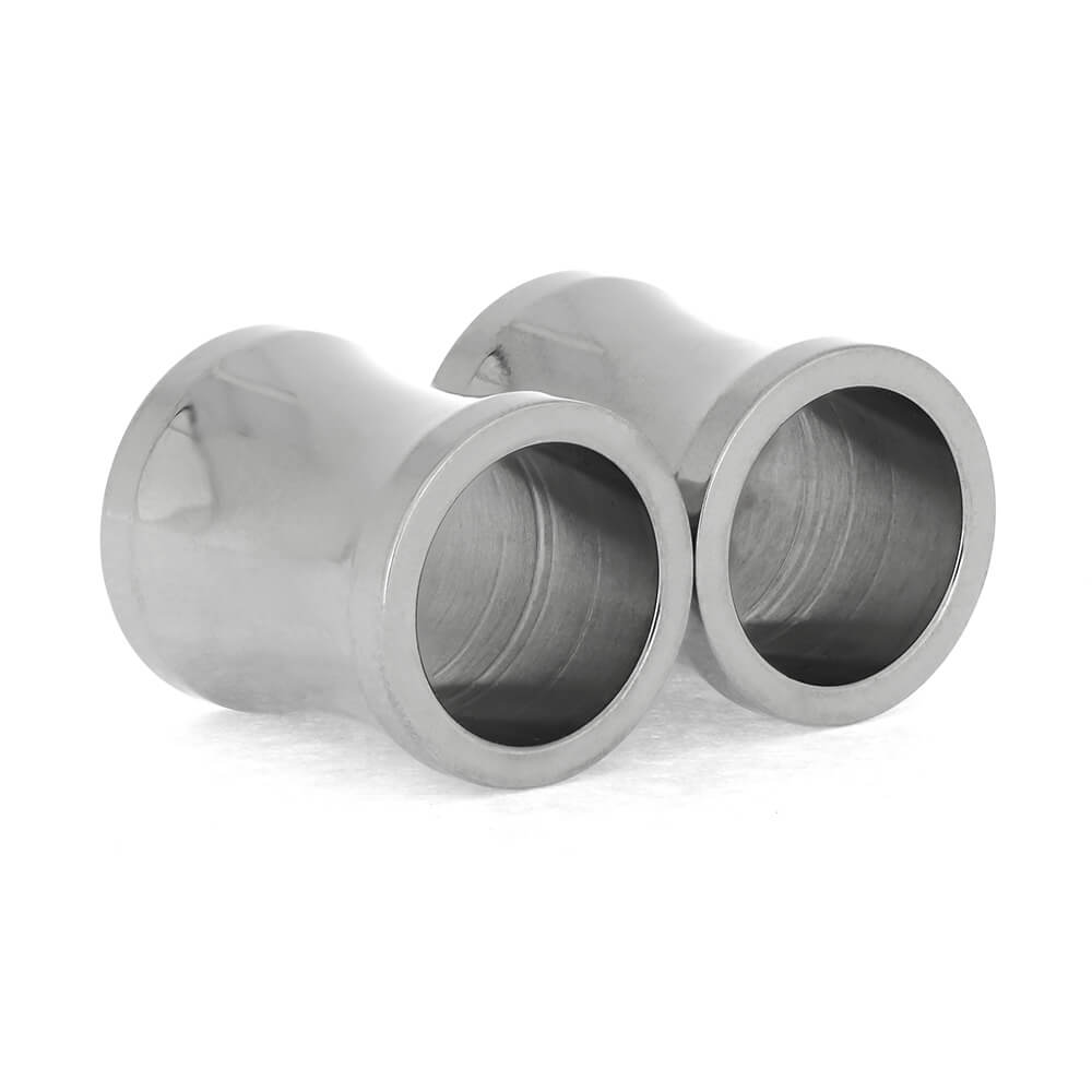 by Jewelry by Johan Titanium Ear Gauges, Polished Titanium Tunnels 000006