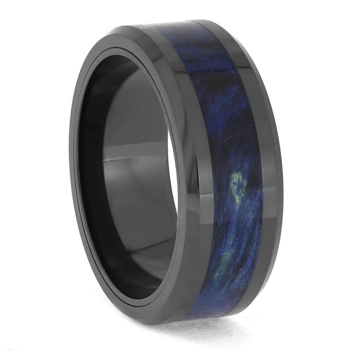 Blue and Black Wedding Band