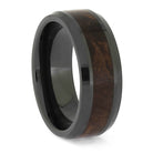 Ceramic and Wood Wedding Band for Men