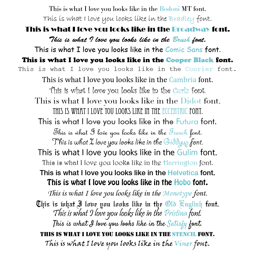 Engraving Font Examples